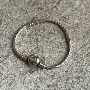 Pandora Moments Heart & Snake Chain Bracelet